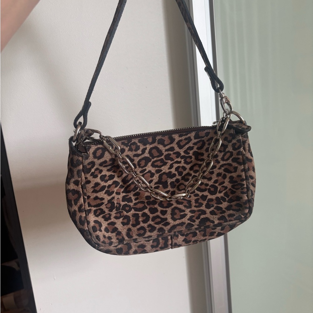 L'INTERVALLE Brown Leopard Shoulder Bag